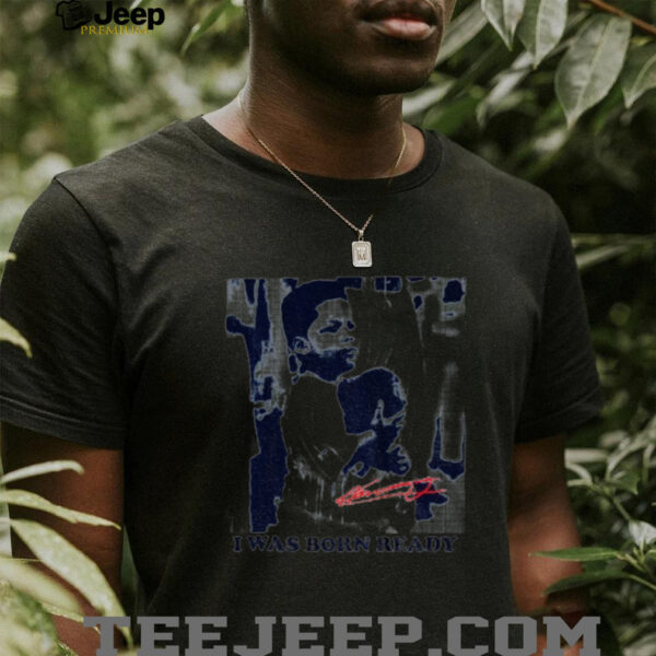 Vladimir Guerrero Jr. Toronto Blue Jays Childhood photo I war born ready signature shirt