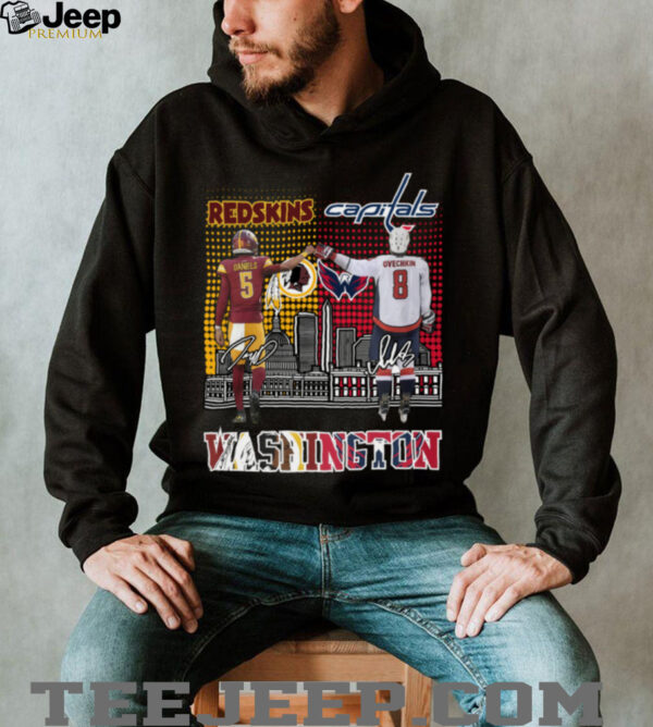 Washington Capitals Alexander Ovechkin Washington Jayden Daniels 2025 T Shirt