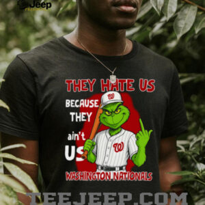 Washington Nationals Grinch T Shirt They Hate Us Because They Ain’t Us Funny Christmas Tee