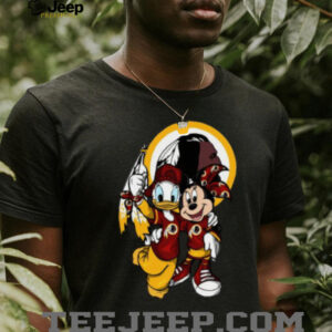 Washington Redskins Donald and Minnie Mouse T Shirt