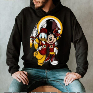 Washington Redskins Donald and Minnie Mouse T Shirt