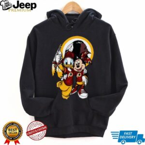 Washington Redskins Donald and Minnie Mouse T Shirt