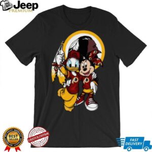 Washington Redskins Donald and Minnie Mouse T Shirt