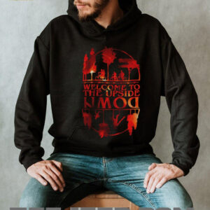 Welcome to the Upside Down Silhouette Sunset Halloween shirt