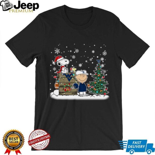 West Virginia Mountaineers Snoopy Charlie Brown Christmas Holiday T Shirt