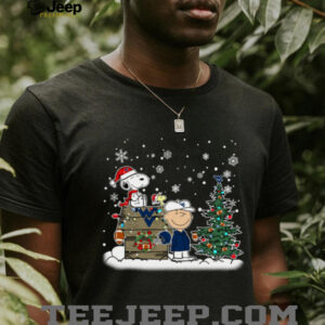 West Virginia Mountaineers Snoopy Charlie Brown Christmas Holiday T Shirt