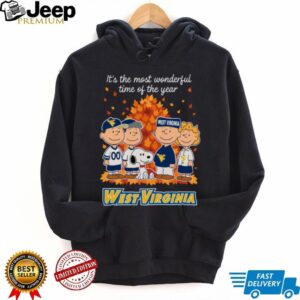 West Virginia Mountaineers x Peanuts Fall T Shirt It’s the Most Wonderful Time of the Year