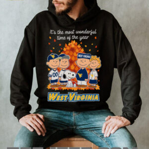West Virginia Mountaineers x Peanuts Fall T Shirt It’s the Most Wonderful Time of the Year
