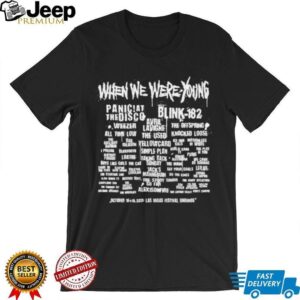 When We Were Young Festival Store Dog Lineup Shirt
