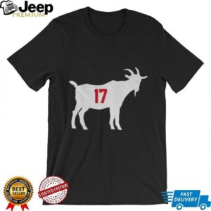 Will Klein wearing Ohtani’s number on a goat 17 Dodgers MVP shirt