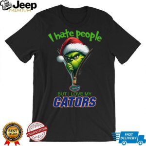 Grinch I Hate People But I Love My Florida Gators Merry Christmas Hoodie Sweatshirt
