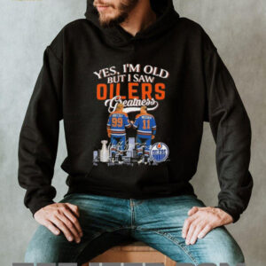 Yes I’m old but I saw Edmonton Oilers Gretzky and Messier skyline signatures shirt