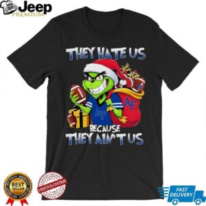 Air Force Falcons X Grinch They Hate Us Because They Ain’t Us Christmas Tee