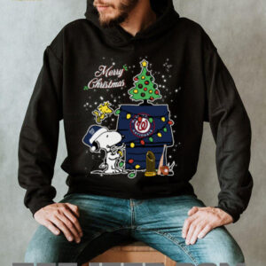 Nationals Shop Merry Christmas With Snoopy Baby Washington Nationals T Shirt
