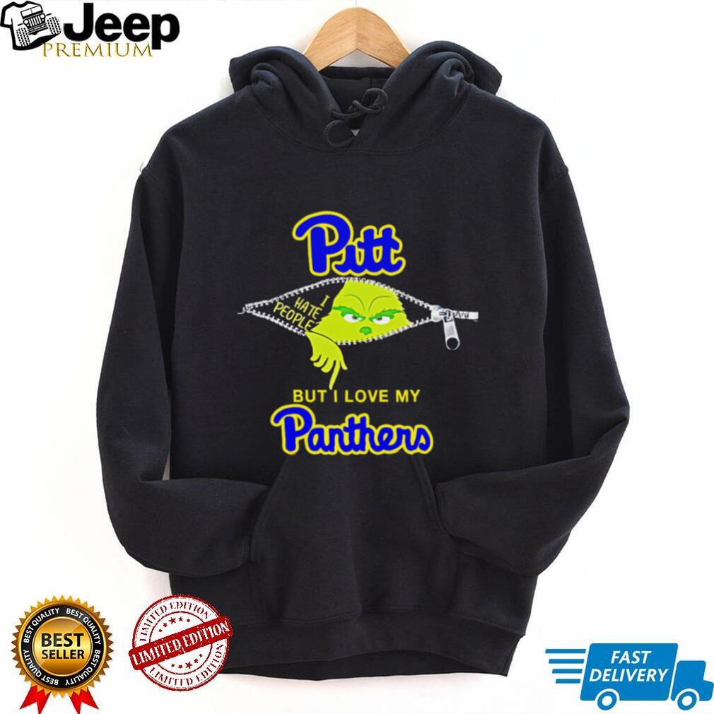 Grinch Zipper I Hate People But I Love My Pittsburgh Panthers Shirt Grinch Zipper I Hate People But I Love My Pittsburgh Panthers Shirt