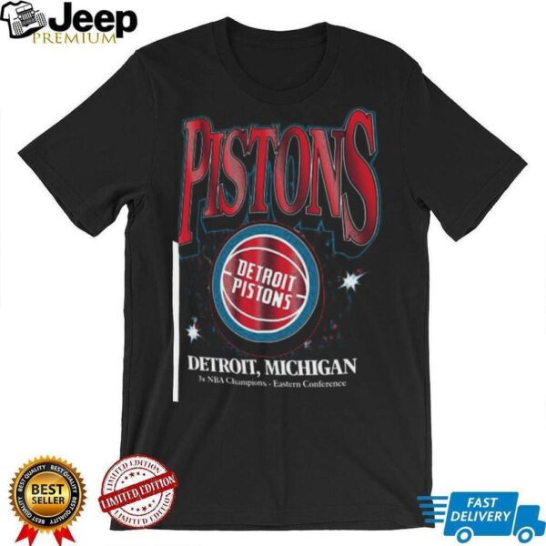 47 Detroit Pistons Black Flashbulb Foundation Short Sleeve Fashion T Shirt