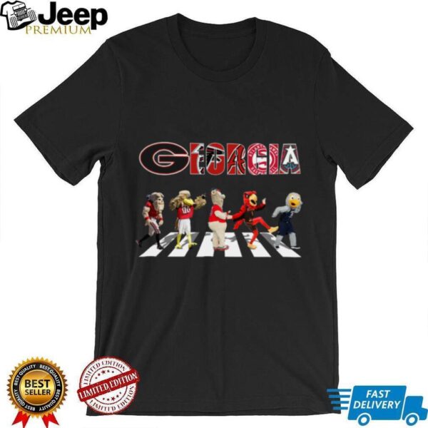 Georgia Sports Team Logo Mascot Abbey Road Shirt