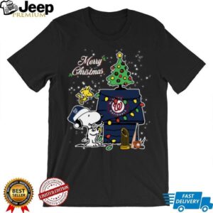 Nationals Shop Merry Christmas With Snoopy Baby Washington Nationals T Shirt