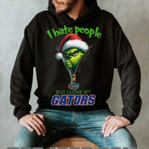 Grinch I Hate People But I Love My Florida Gators Merry Christmas Hoodie Sweatshirt
