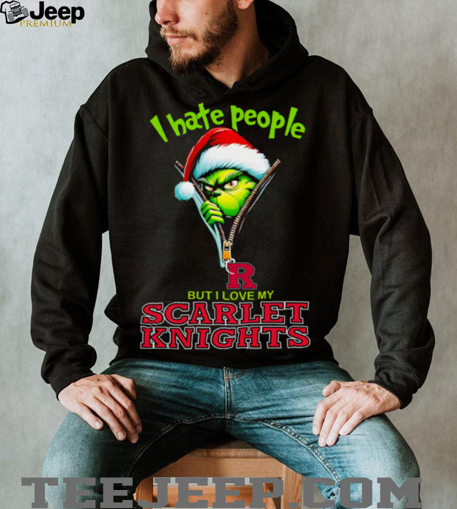 Grinch I Hate People But I Love My Rutgers Scarlet Knights Merry Christmas Hoodie Sweatshirt Grinch I Hate People But I Love My Rutgers Scarlet Knights Merry Christmas Hoodie Sweatshirt