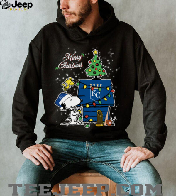 Royals Shop Merry Christmas With Snoopy Baby Kansas City Royals T Shirt