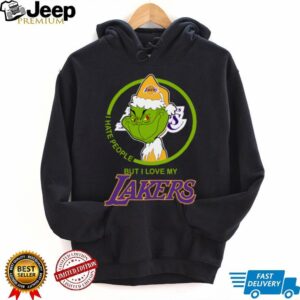 The Grinch I Hate People But I Love My Los Angeles Lakers Shirt
