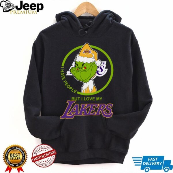 The Grinch I Hate People But I Love My Los Angeles Lakers Shirt
