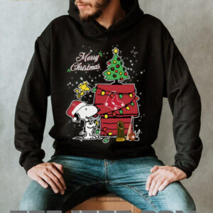Boston Red Sox Merry Christmas With Snoopy Baby T Shirt