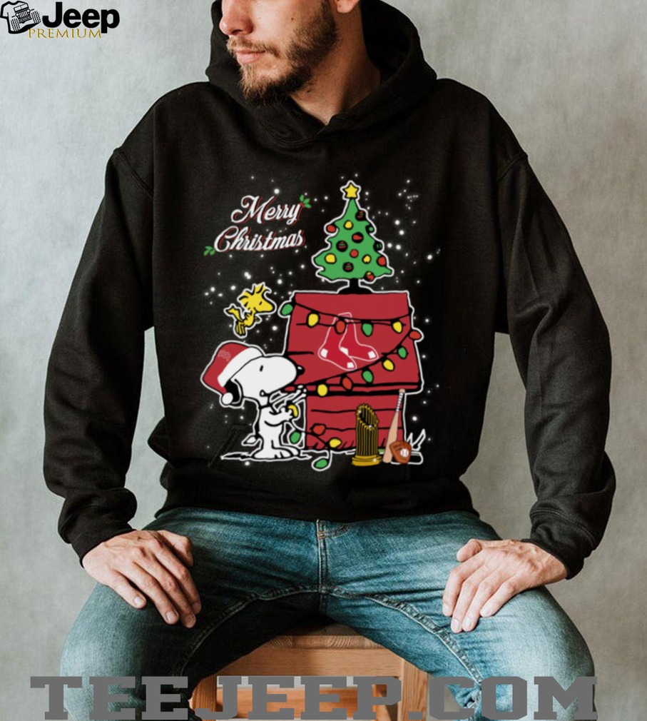 Boston Red Sox Merry Christmas With Snoopy Baby T Shirt Boston Red Sox Merry Christmas With Snoopy Baby T Shirt