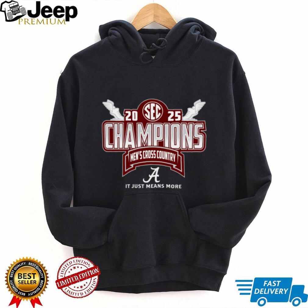 Alabama Crimson Tide SEC 2025 Champions Men’s Cross Country TShirt Alabama Crimson Tide SEC 2025 Champions Men’s Cross Country TShirt