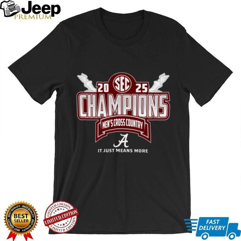 Alabama Crimson Tide SEC 2025 Champions Men’s Cross Country TShirt Alabama Crimson Tide SEC 2025 Champions Men’s Cross Country TShirt
