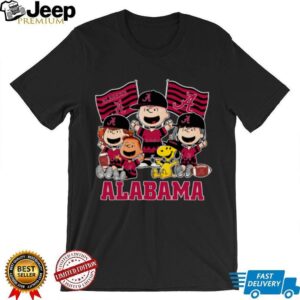 Alabama Crimson Tide Shop Snoopy Charlie Brown And Friends Tide Flags T Shirt Alabama Crimson Tide Shop Snoopy Charlie Brown And Friends Tide Flags T Shirt