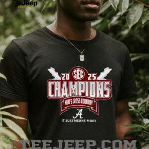 Alabama SEC 2025 Men’s Cross Country Champions Locker Room Shirt