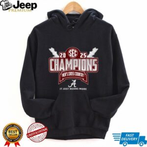 Alabama SEC 2025 Men's Cross Country Champions Locker Room Shirt