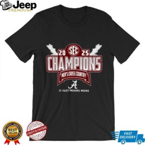 Alabama SEC 2025 Men's Cross Country Champions Locker Room Shirt