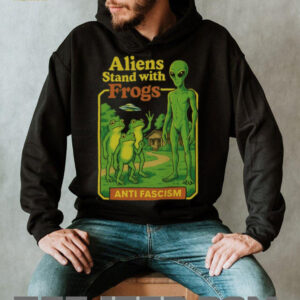 Aliens Stand With Frogs Anti Fascism Shirt