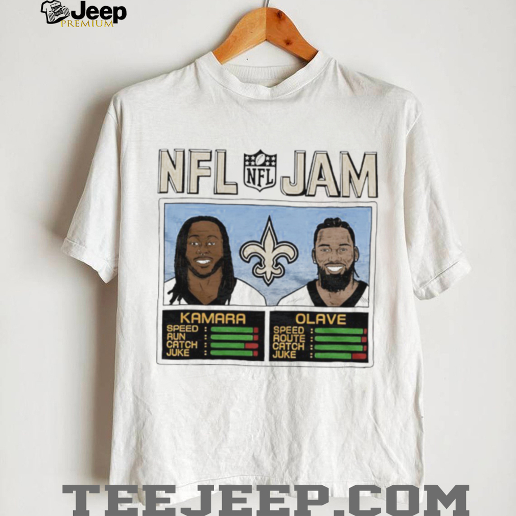 Alvin Kamara and Chris Olave NFL Jam New Orleans Saints shirt Alvin Kamara and Chris Olave NFL Jam New Orleans Saints shirt