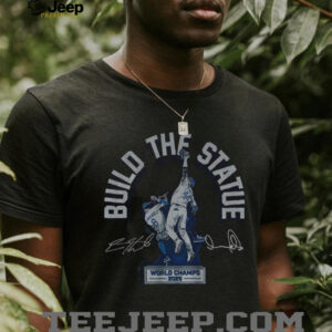 Andy Pages and Kiké Hernandez Game 7 Build The Statue Los Angeles Dodgers MLB World Series 2025 signature shirt