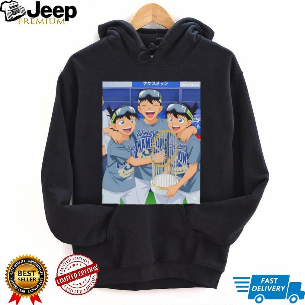 Anime character Los Angeles Dodgers World Series Champions 2025 MLB shirt Anime character Los Angeles Dodgers World Series Champions 2025 MLB shirt