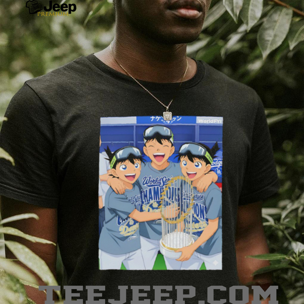 Anime character Los Angeles Dodgers World Series Champions 2025 MLB shirt Anime character Los Angeles Dodgers World Series Champions 2025 MLB shirt