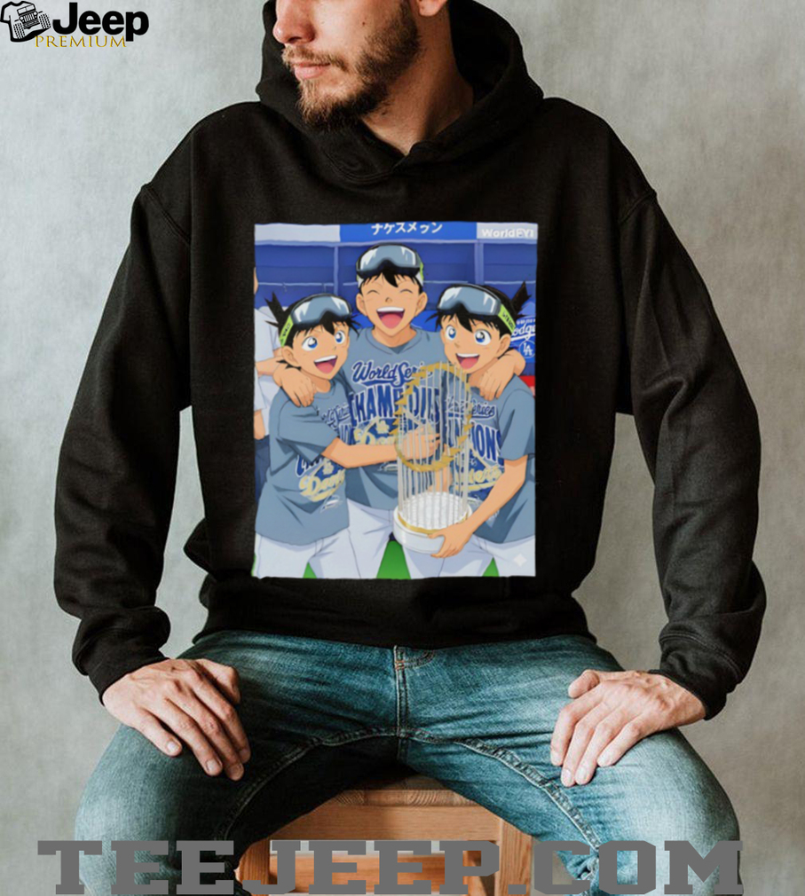 Anime character Los Angeles Dodgers World Series Champions 2025 MLB shirt Anime character Los Angeles Dodgers World Series Champions 2025 MLB shirt