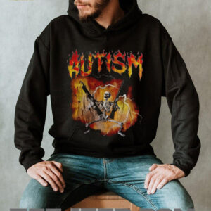 Autistic Funny Skeleton Edgy Meme Graphic shirt