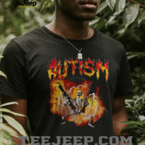 Autistic Funny Skeleton Edgy Meme Graphic shirt