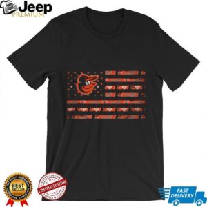 Baltimore Orioles American Flag T Shirt