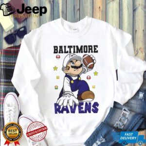 Baltimore Ravens NFL x Super Mario Bros Mashup T Shirt