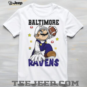 Baltimore Ravens NFL x Super Mario Bros Mashup T Shirt