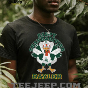 Baylor Bears Happy Thanksgiving Turkey TShirt