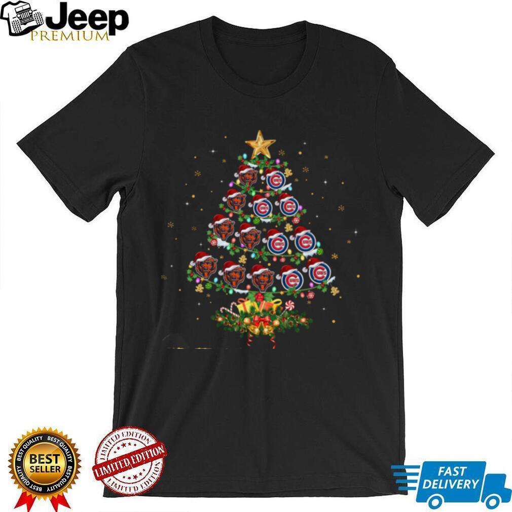Bears and Cubs Holiday Tree Tee Bears and Cubs Holiday Tree Tee