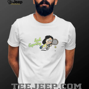 Billie Jean king Seek Equality cartoon shirt