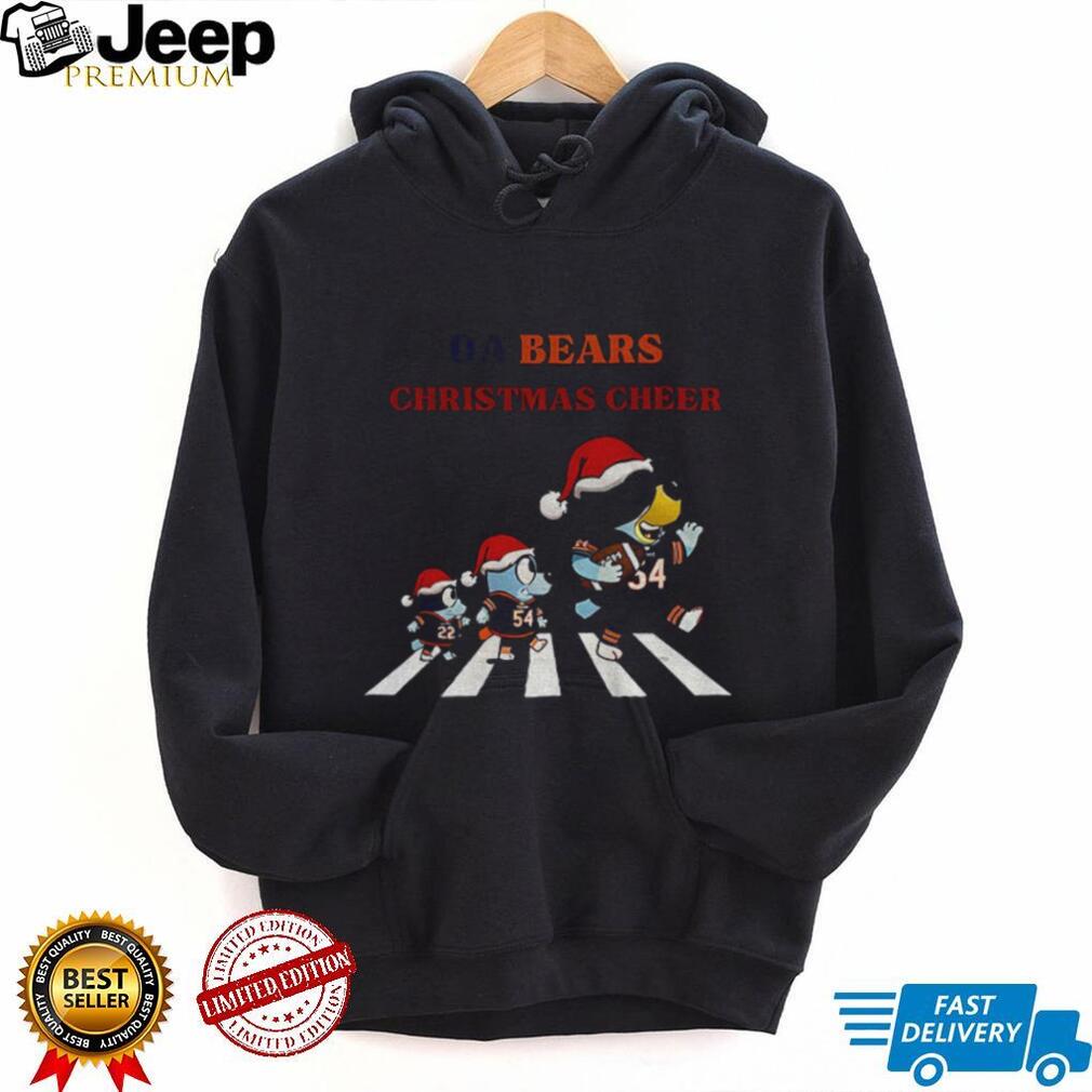 Bluey Chicago Bears NFL Da Bears Abbey Road Fly Eagles fly Christmas cheer shirt Bluey Chicago Bears NFL Da Bears Abbey Road Fly Eagles fly Christmas cheer shirt